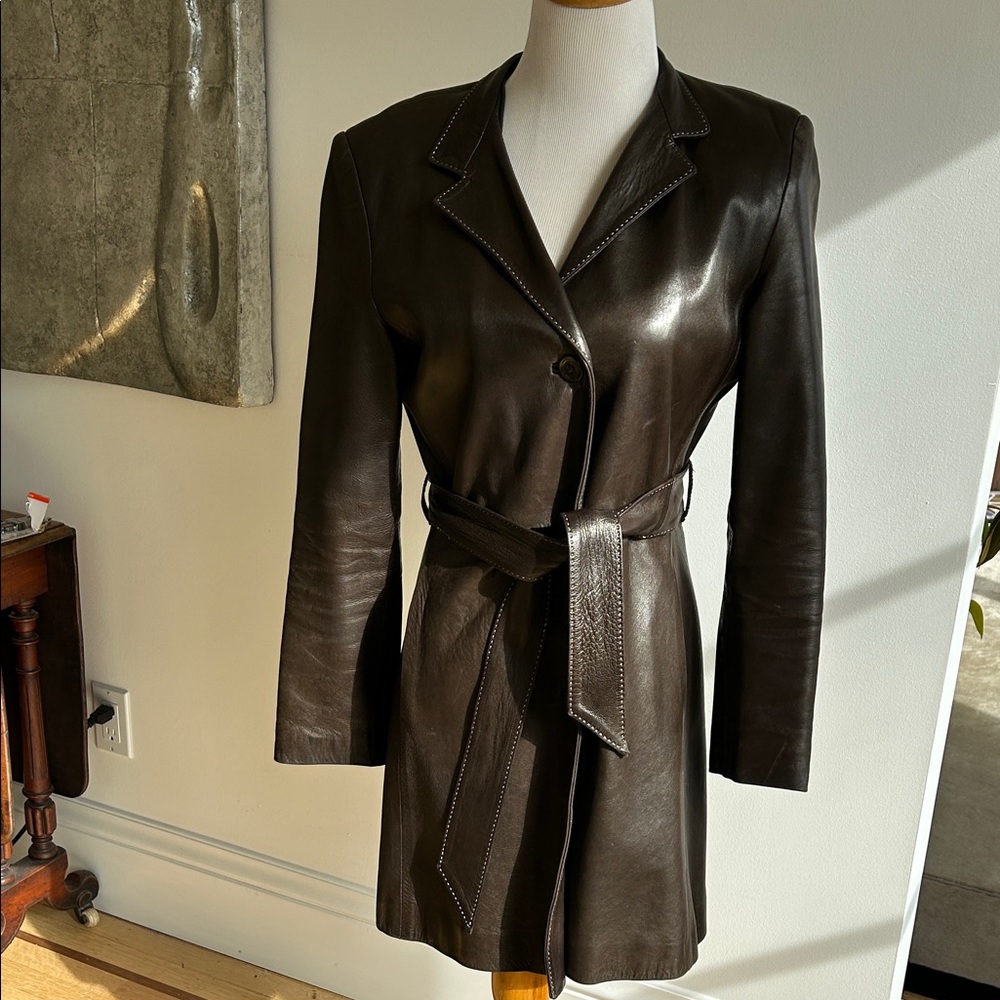 Ponte Vecchio Elegant Brown Leather Women's